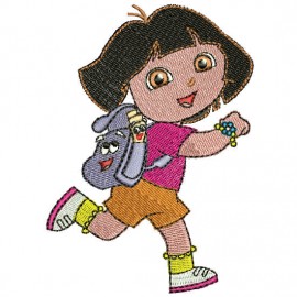 Matriz de bordado Dora Aventureira