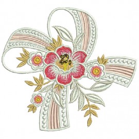 Matriz de bordado Flores 013