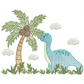 Matriz de bordado Dinossauro