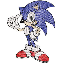 Matriz de bordado Desenho Sonic