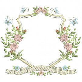 Matriz de bordado Moldura Delicada