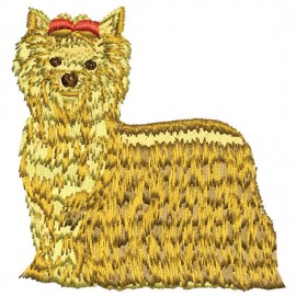 Matriz de bordado Cachorro detalhado 06