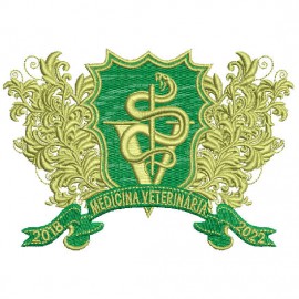 Matriz de bordado Braso Medicina Veterinria