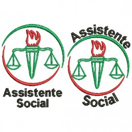 Matriz de bordado Assistente Social