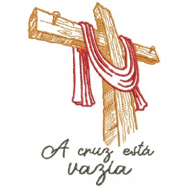 Matriz de bordado A Cruz Est Vazia